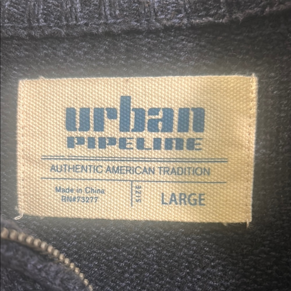 Urban Outfitters Navy Blue and Gray Men's Sweater great condition - Picture 3 of 10